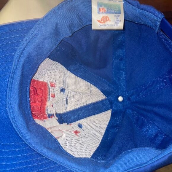VTG 80’s NFL Signature Snap Back NEW YORK GIANTS Football Split Spellout Hat - Picture 9 of 10